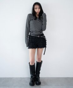 WEGO ヘンリーネックフードロンT