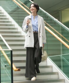 Green Parks きれシルストレートワイドパンツ