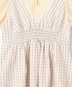 組曲 KIDS 【100㎝】ギンガムドッキング  ワンピース