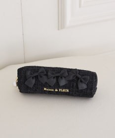Maison de FLEUR ツイードリボンロングポーチ