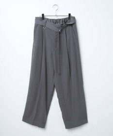 WEGO トロミ　ベルト付きワイドスラックス