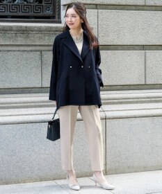 ANY SIS 【2WAY】エレカジストレッチミドルトレンチ コート