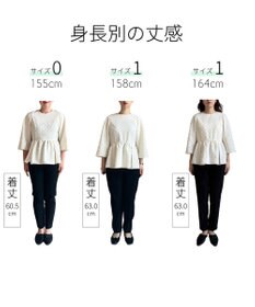 #Newans 【洗濯機可】ジャガ―ドドットペプラムブラウス