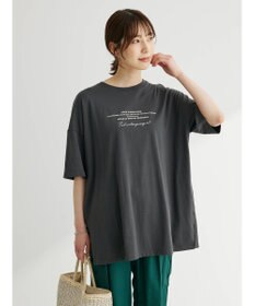 Green Parks バックフォトプリント半袖チュニック