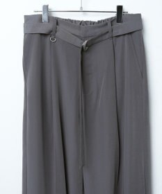 WEGO トロミ　ベルト付きワイドスラックス