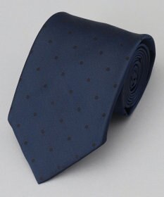 GOTAIRIKU GOTAIRIKU別注【日本製】シルク ネクタイ_ドット ネイビー系8