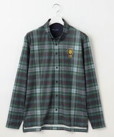 23区GOLF 【MEN】【吸水速乾/UVカット】タータンチェック柄長袖シャツ