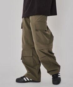 WEGO 【MLサイズ展開】2WAYリップストップカーゴパンツ