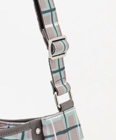 Y'SACCS ドローイングチェックショルダーバッグ