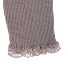 earth music&ecology レースドッキングリブニット