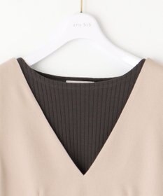 ANY SIS 【美人百花10月号掲載】カットソー×プリーツコンビ ジャンドレ