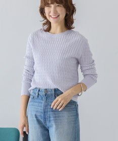 AMERICAN HOLIC ミニケーブルショート丈プルオーバー