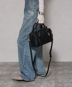 style code 【人気モデル再入荷！】【PADMA/パドマ】 キーチャーム付 本革ボストンバッグ