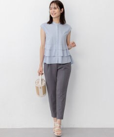 組曲 【WEB限定】プレーティング天竺ティアード カットソー