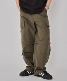 WEGO 【MLサイズ展開】2WAYリップストップカーゴパンツ