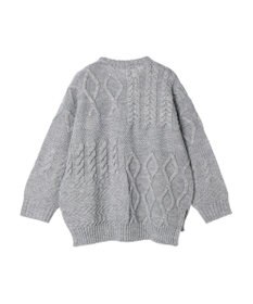 AMERICAN HOLIC パッチワークケーブルニットプルオーバー