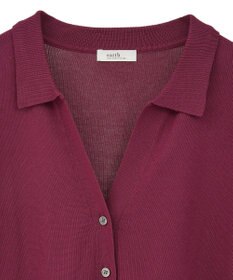 earth music&ecology 袖口スリットスキッパーカーディガン