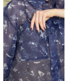 AMERICAN HOLIC 総柄シアーショート丈シャツ／Ｄｉｓｎｅｙ