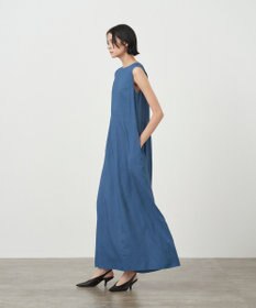 ATON VISCOSE CLOTH | バックギャザードレス