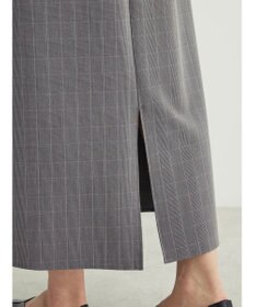 Green Parks きれいシルエットチェック裾フレアスカート