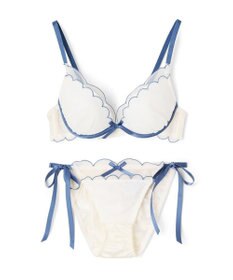 San-ai Resort（三愛水着楽園） シアードットチュール　ブラジャー＆ショーツセット【northerly】