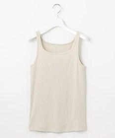 自由区 L 【洗える】ソフトリブ タンクトップ