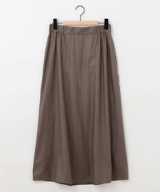 SHARE PARK LADIES 【洗える】リネンレーヨンコーティングウォッシュスカート