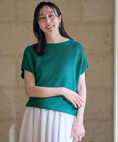 ANY 【新色追加/14色展開】アクリルガーターフレンチスリーブニット