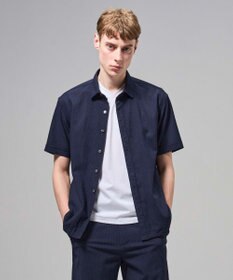 JOSEPH HOMME 【新型】トリコサッカーストレッチ　 レギュラーカラー半袖シャツ