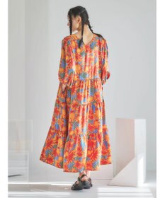 Green Parks ■ＥＳＣＡＲ　フラワーＭＩＸｐｔティアードワンピース