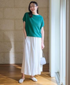 ANY 【新色追加/14色展開】アクリルガーターフレンチスリーブニット