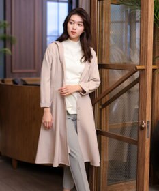 Tiaclasse L 【洗える】配色ハイネックニットトップス