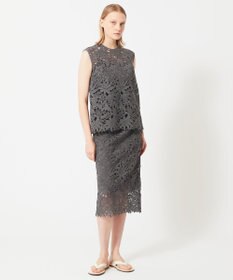 BEIGE， NARCISSUS / レーススカート