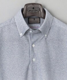 GOTAIRIKU 麻混・襟しっかり【洗える/通気性】ノルマンディーリネン ボタンダウンポロシャツ(25年モデル)