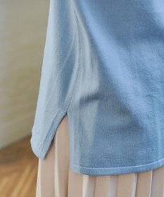 Tiaclasse 【洗える】配色ハイネックニットトップス