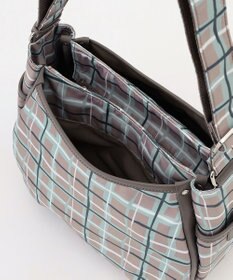 Y'SACCS ドローイングチェックショルダーバッグ