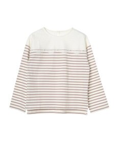 earth music&ecology レースボーダーカットソープルオーバー