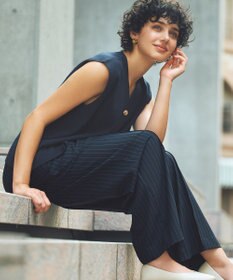 ANY L 【ウエストゴム】イージーワイドパンツ