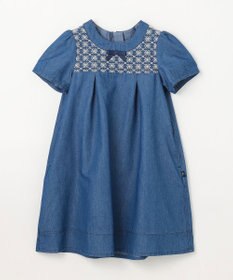 組曲 KIDS 【110-140㎝】レースコンビデニム ワンピース