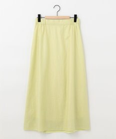 SHARE PARK LADIES 【洗える】リネンレーヨンコーティングウォッシュスカート