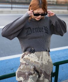 WEGO ダメージショートニットPO