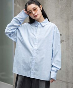 WEGO 【ユニセックス着用ITEM/MLサイズ展開】クロップドブロードシャツ