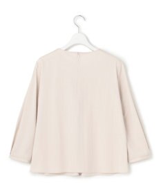 23区 S 【洗える】ブラウスライクジャージー タックディテール カットソー