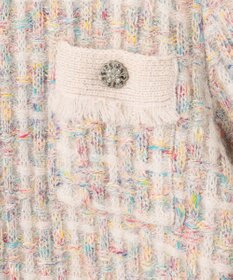 自由区 【PREMIUM KNIT COLLECTION】ミックスツイードニット ジャケット