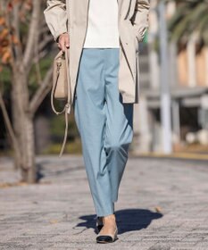 J.PRESS LADIES S 【洗える】ストレッチ テーパード パンツ