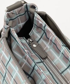 Y'SACCS ドローイングチェックショルダーバッグ