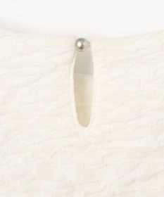 #Newans 【金子綾さんインスタライブご紹介アイテム】【洗える/セットアップ可能】ふくれジャガード パフスリーブブラウス