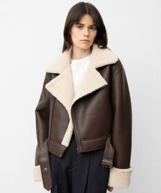 NAVE 【Nave】ヴィーガンムートン ライダースジャケット