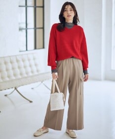 ANY 【8色展開】Vネックデイリーニット