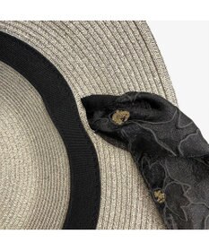 林八百吉商店 un chapeau  スカーフ付ペーパーハット